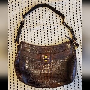 Brahmin Genuine Leather Embossed Purse